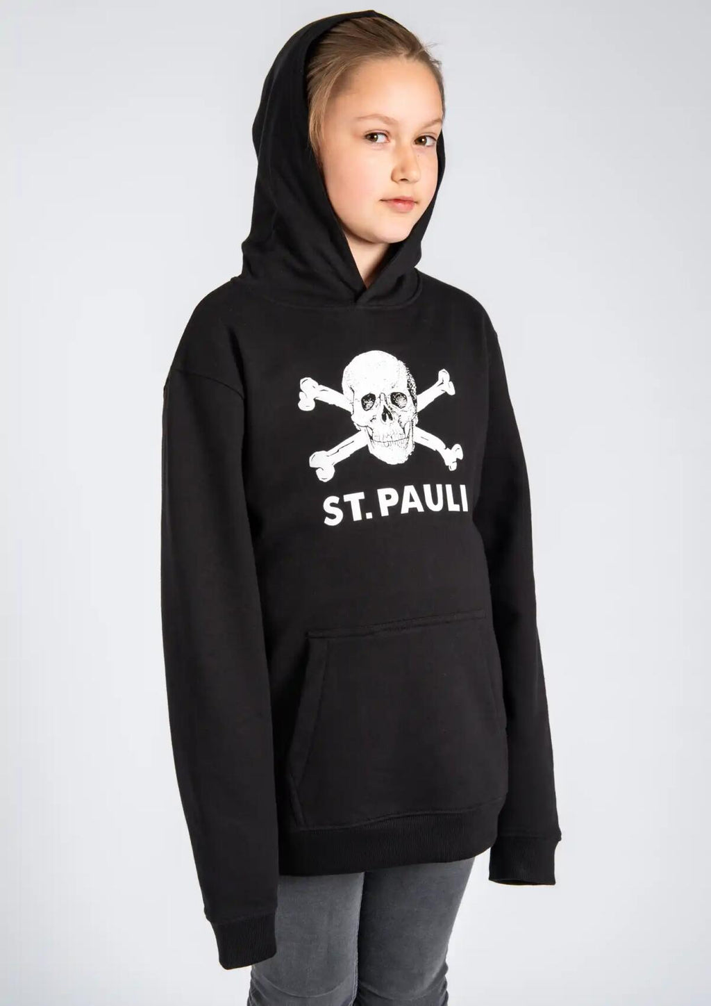 Kinder Kapuzenpullover Totenkopf