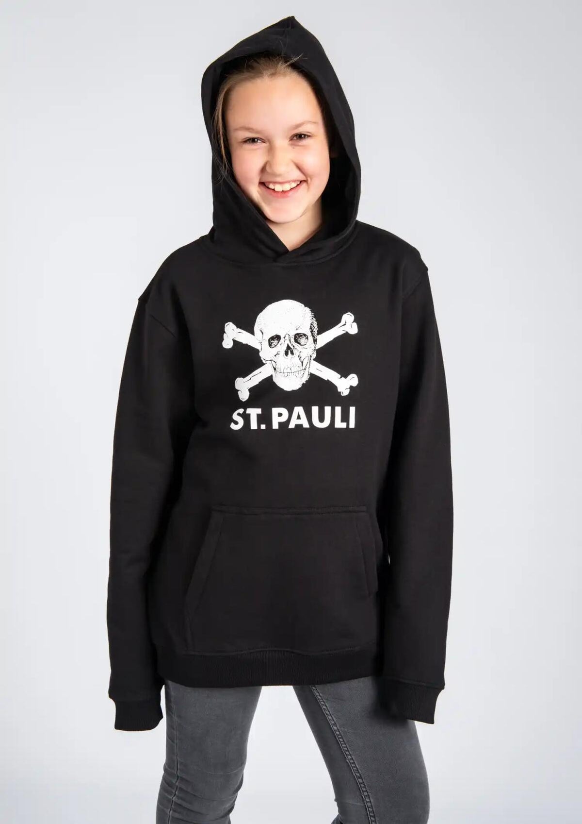 Kinder Kapuzenpullover Totenkopf
