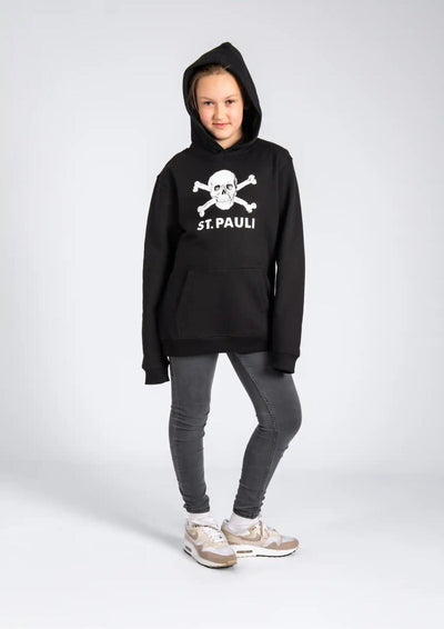 Kinder Kapuzenpullover Totenkopf