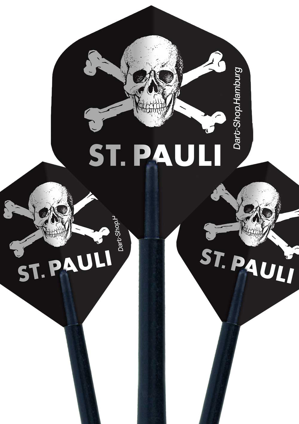 Dart Flights Totenkopf 3er Set