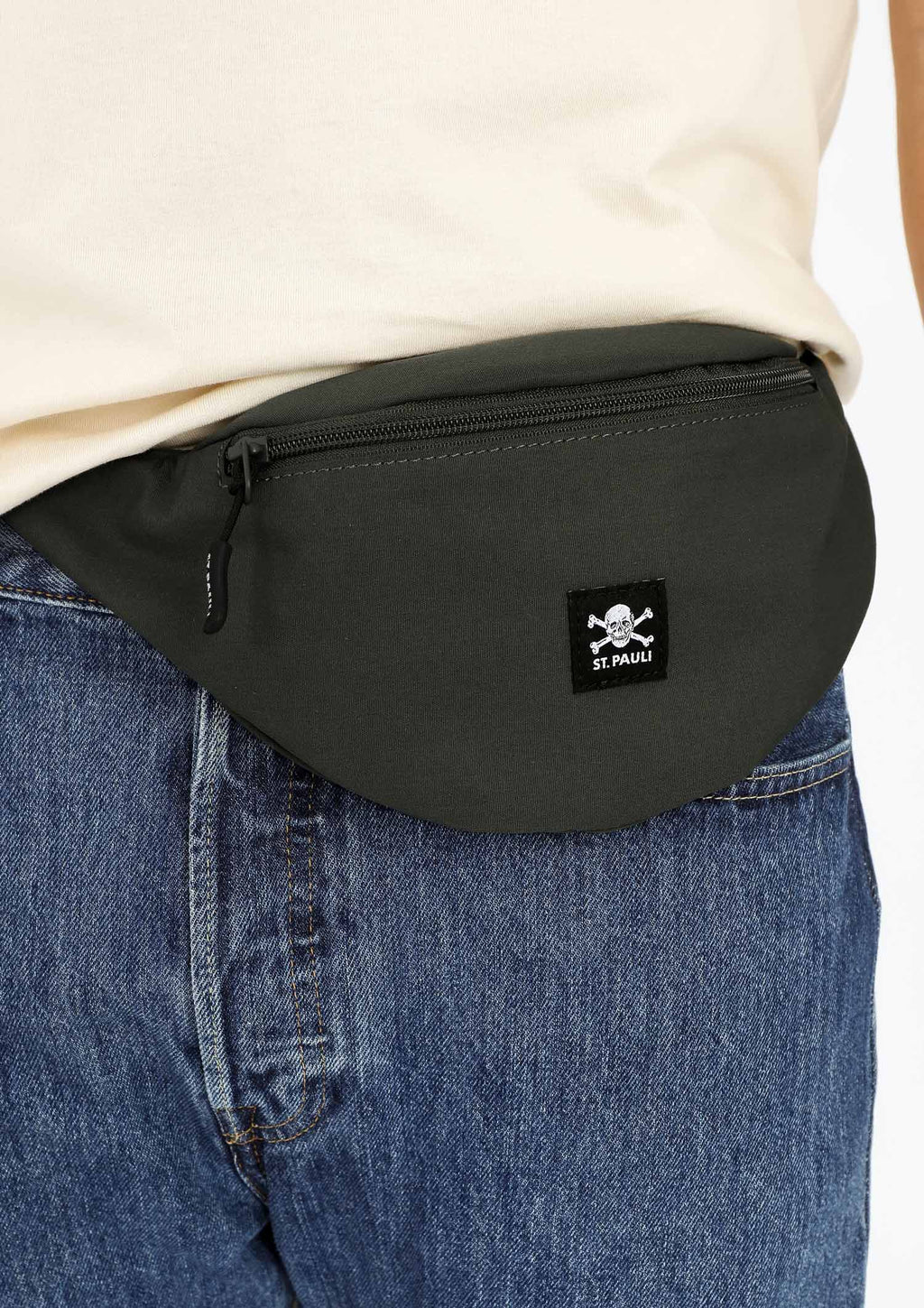 Bauchtasche "Totenkopf" dunkelgrün