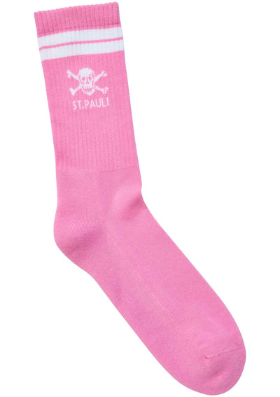 Socken "St. Pauli Totenkopf" - pink