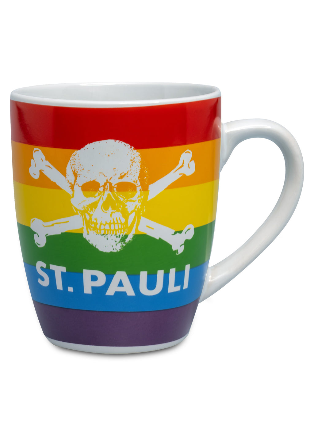 Becher Regenbogen Totenkopf