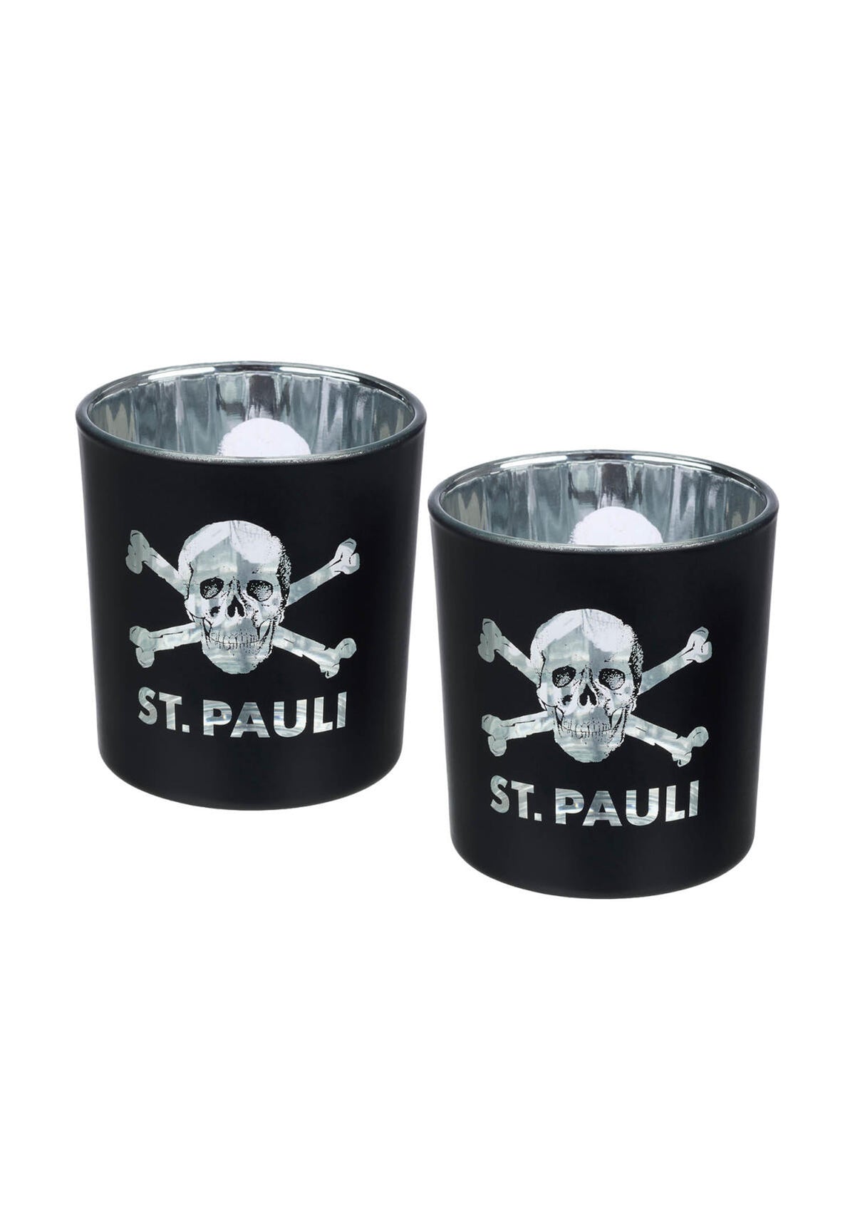 Windlichter Totenkopf 2er Set