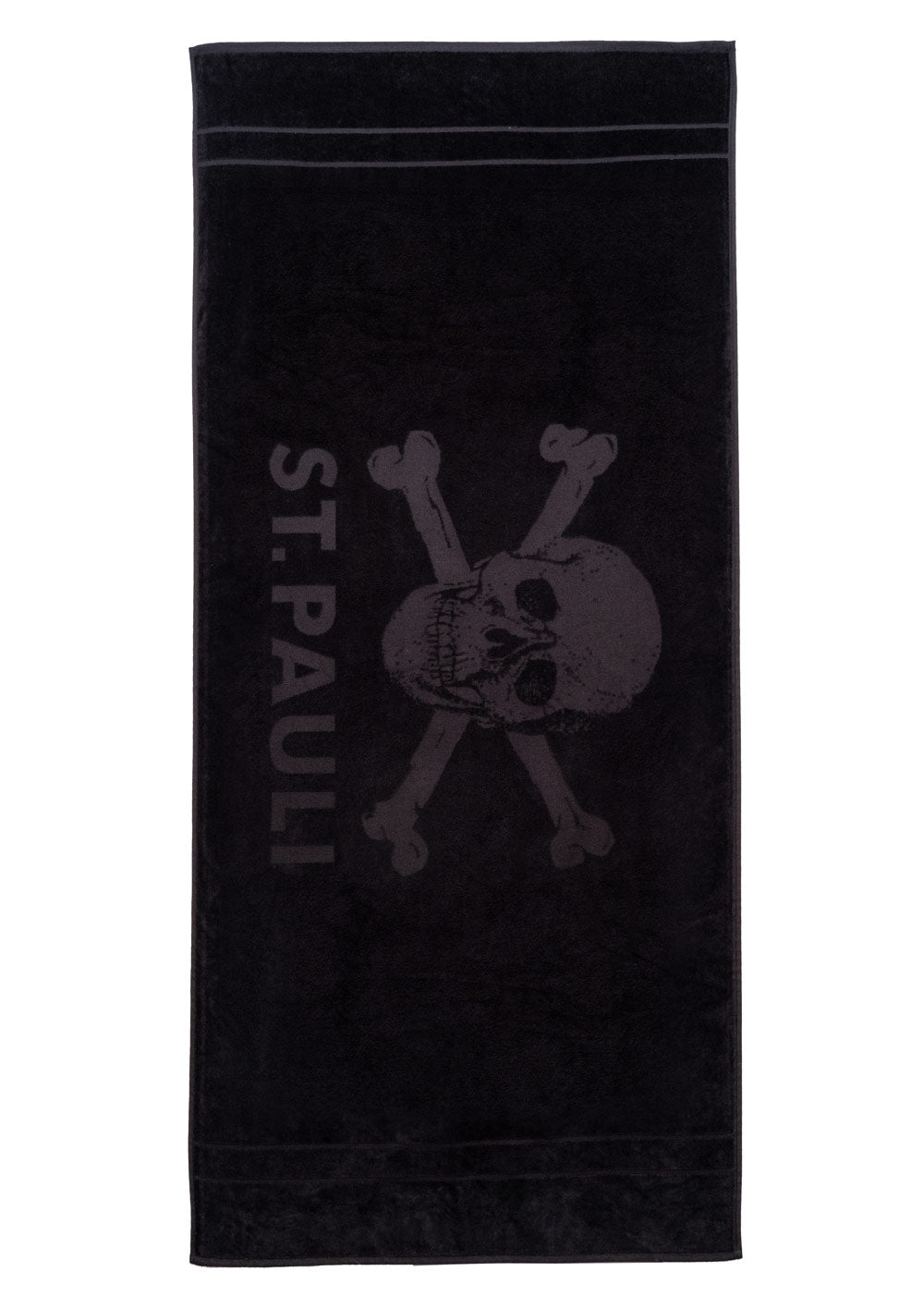 Badehandtuch Totenkopf schwarz