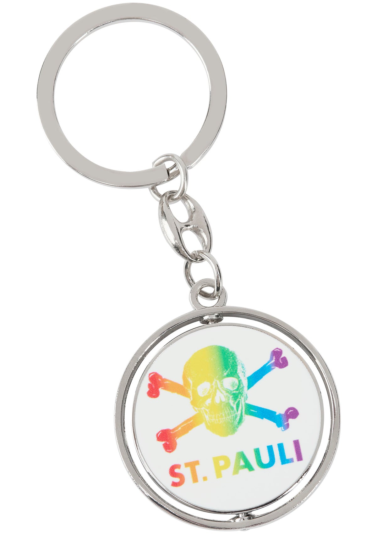 Schlüsselanhänger "Regenbogen Totenkopf"