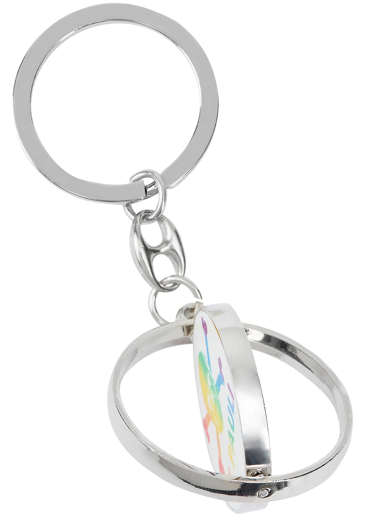 Schlüsselanhänger "Regenbogen Totenkopf"