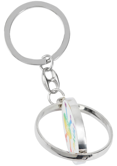 Schlüsselanhänger "Regenbogen Totenkopf"