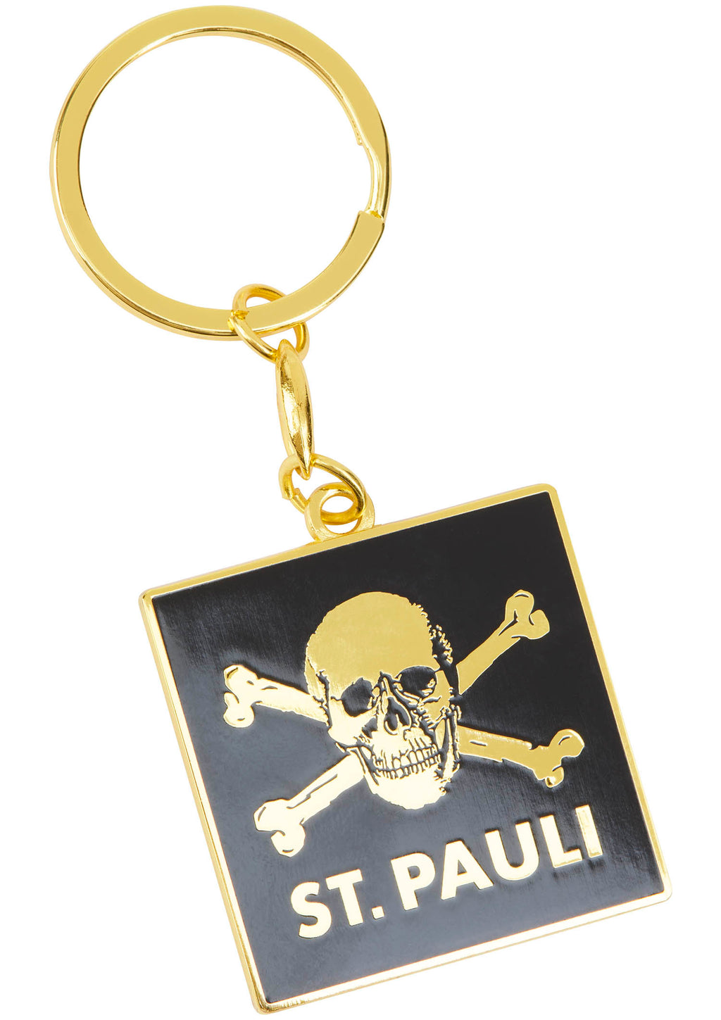 Schlüsselanhänger Totenkopf - gold