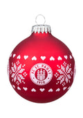 Christbaumkugel Logo- rot
