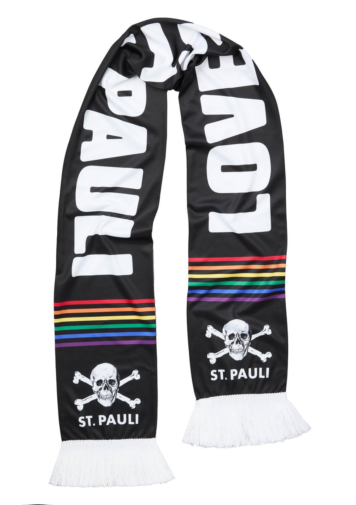 Satin-Schal Love St. Pauli