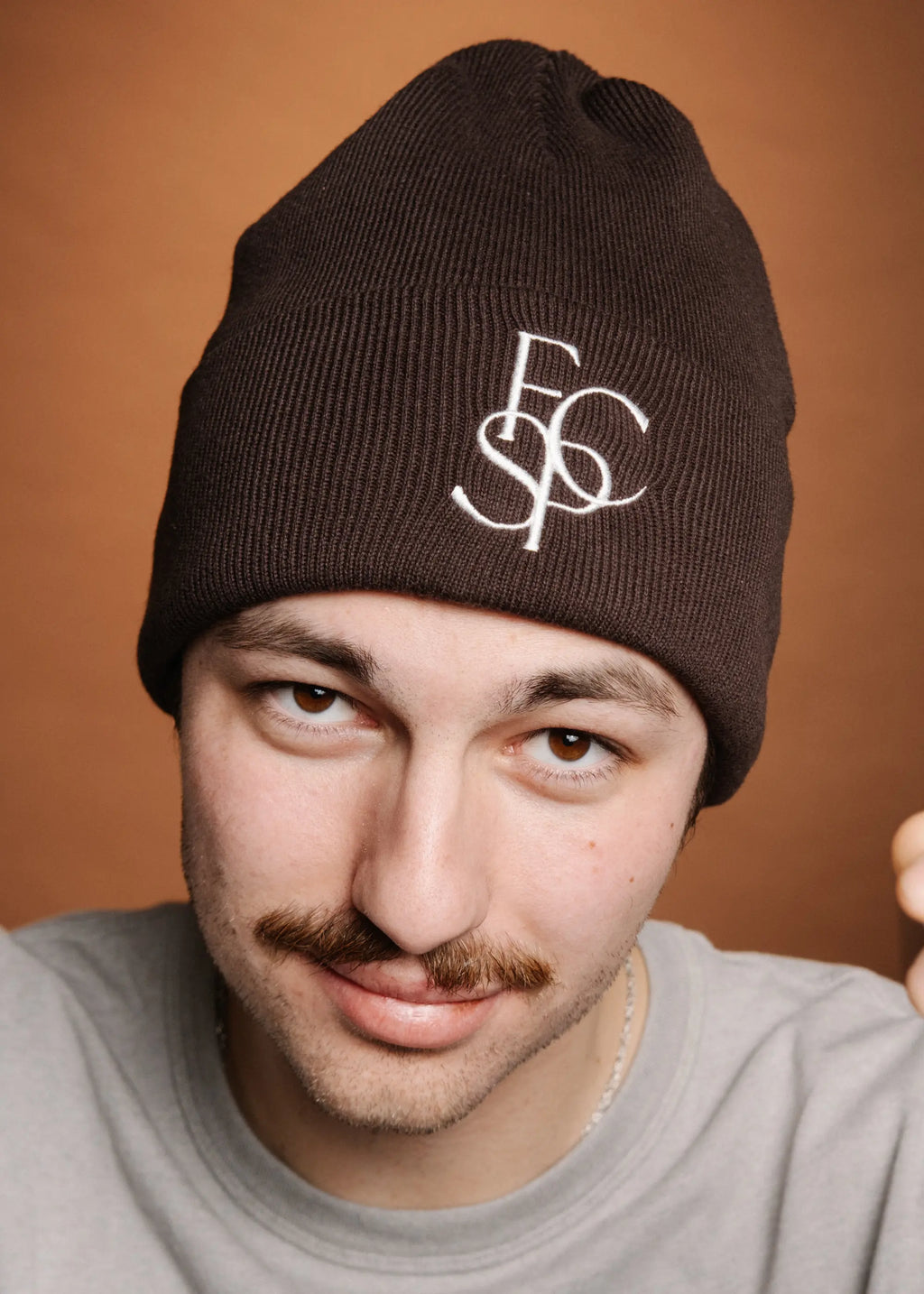 Mütze "Super Fan" braun