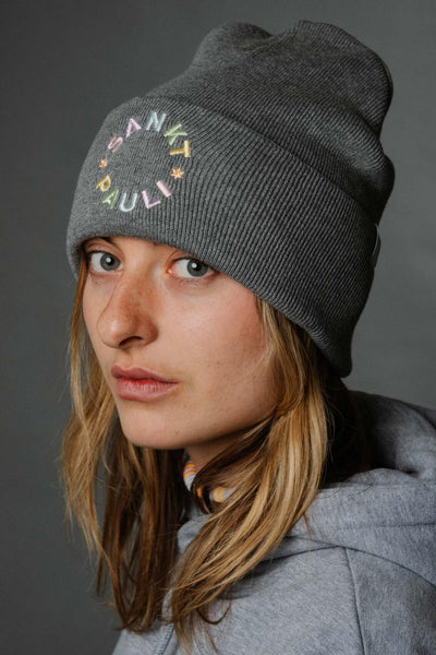 Mütze Rainbow Circle – Grey Melange