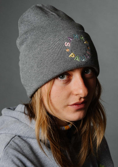Mütze Rainbow Circle – Grey Melange