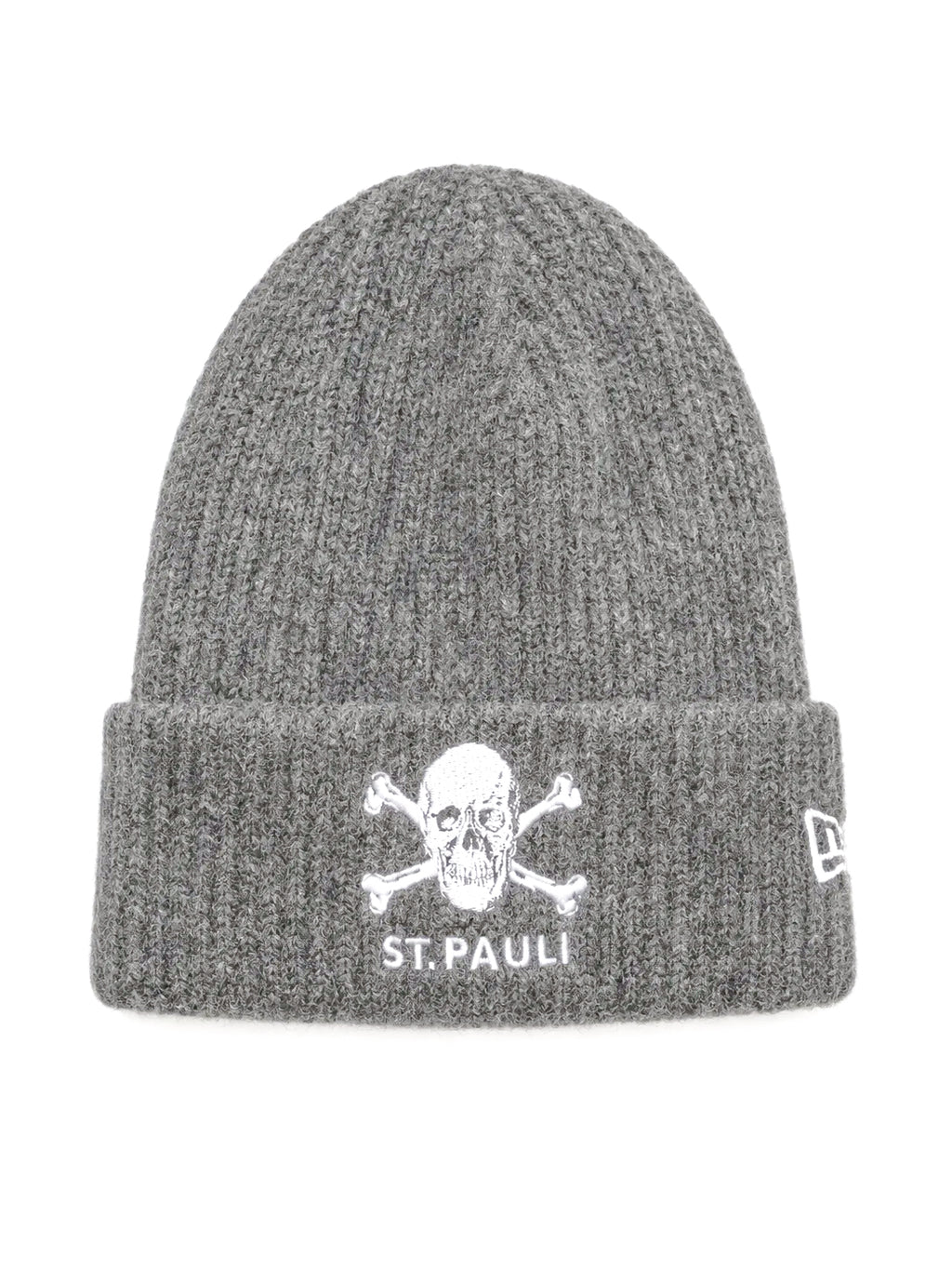 New Era Mütze Umschlag Totenkopf grau