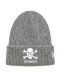 New Era Mütze Umschlag Totenkopf grau
