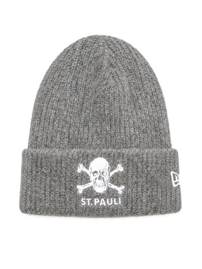 New Era Mütze Umschlag Totenkopf grau
