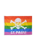 Fahne Regenbogen Totenkopf 100x150cm