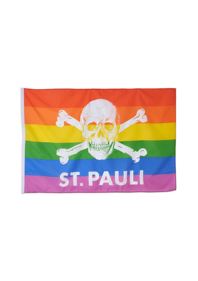 Fahne Regenbogen Totenkopf 100x150cm
