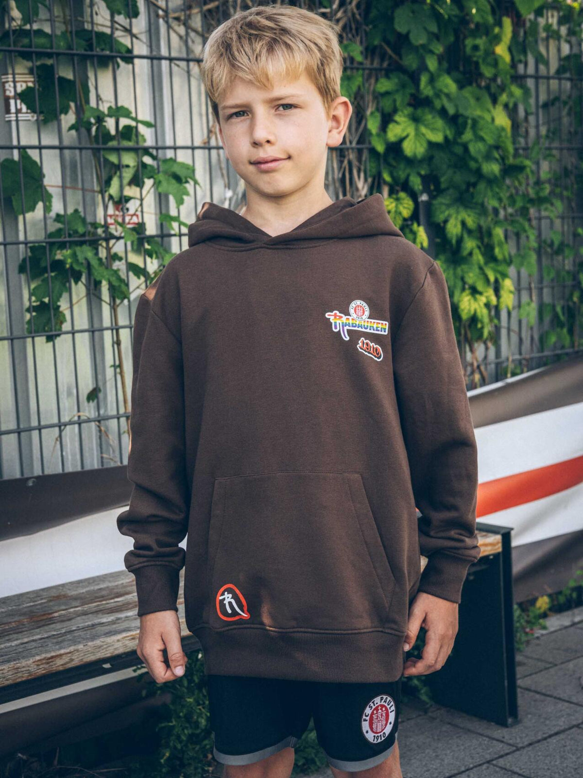 Kinder Kapuzenpullover "Rabauken Sticker"