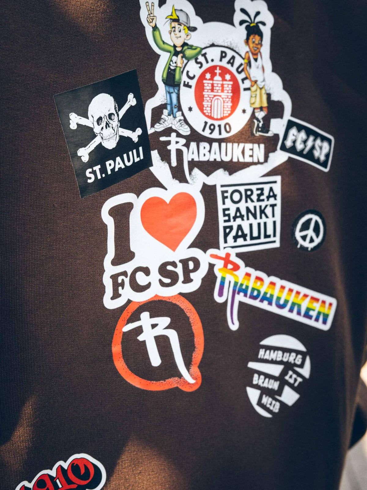 Kinder Kapuzenpullover "Rabauken Sticker"