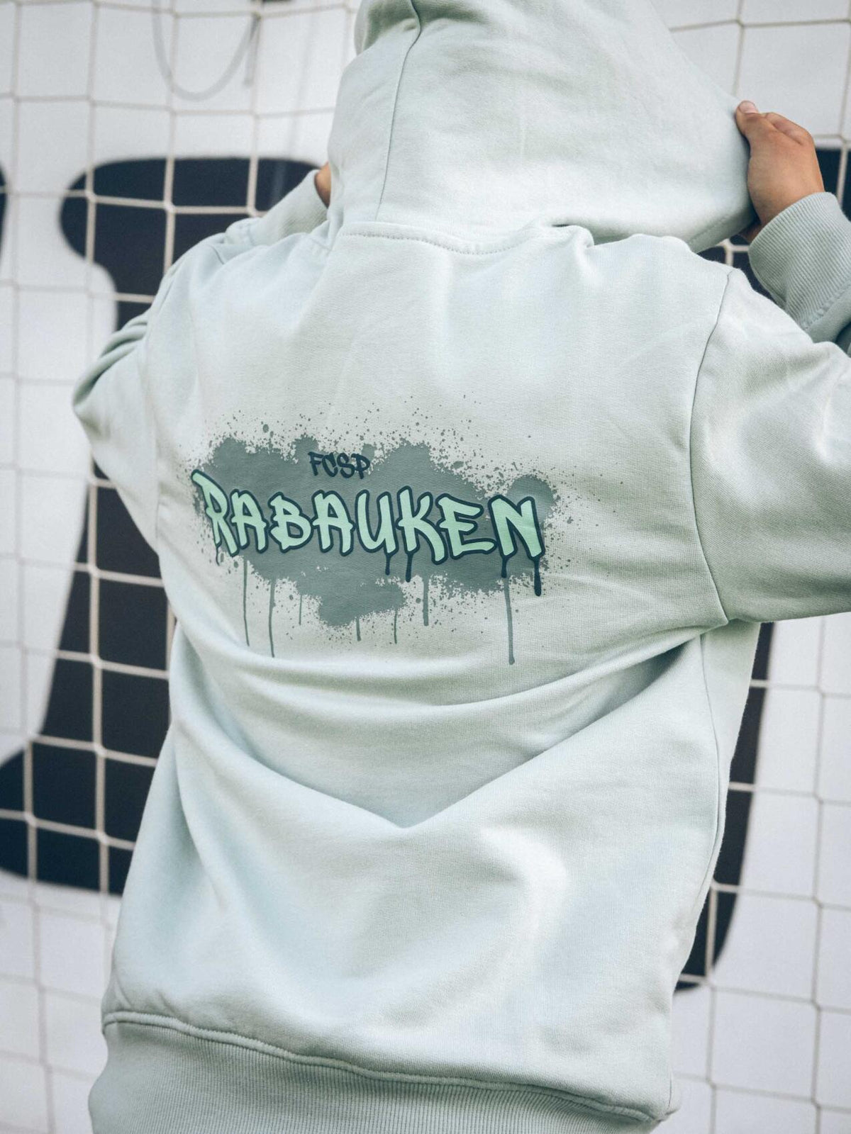 Kinder Kapuzenpullover "Rabauken mint"