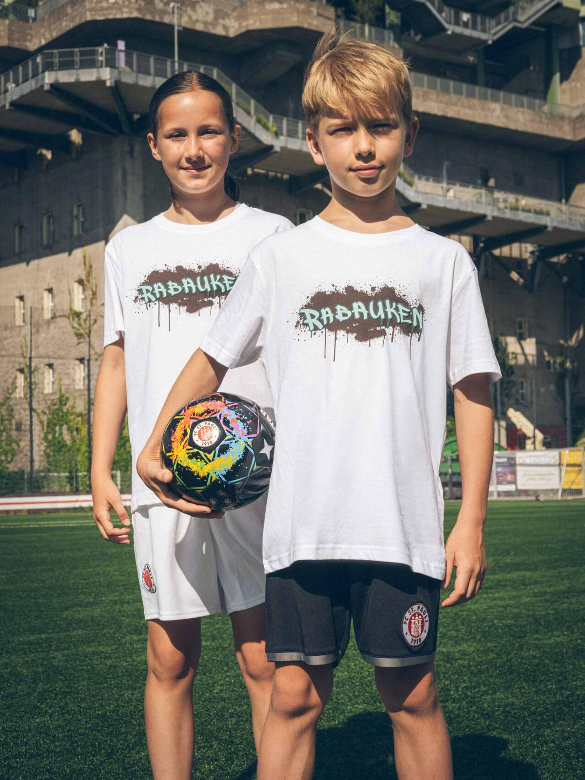 Kinder T-Shirt "Rabauken weiss"