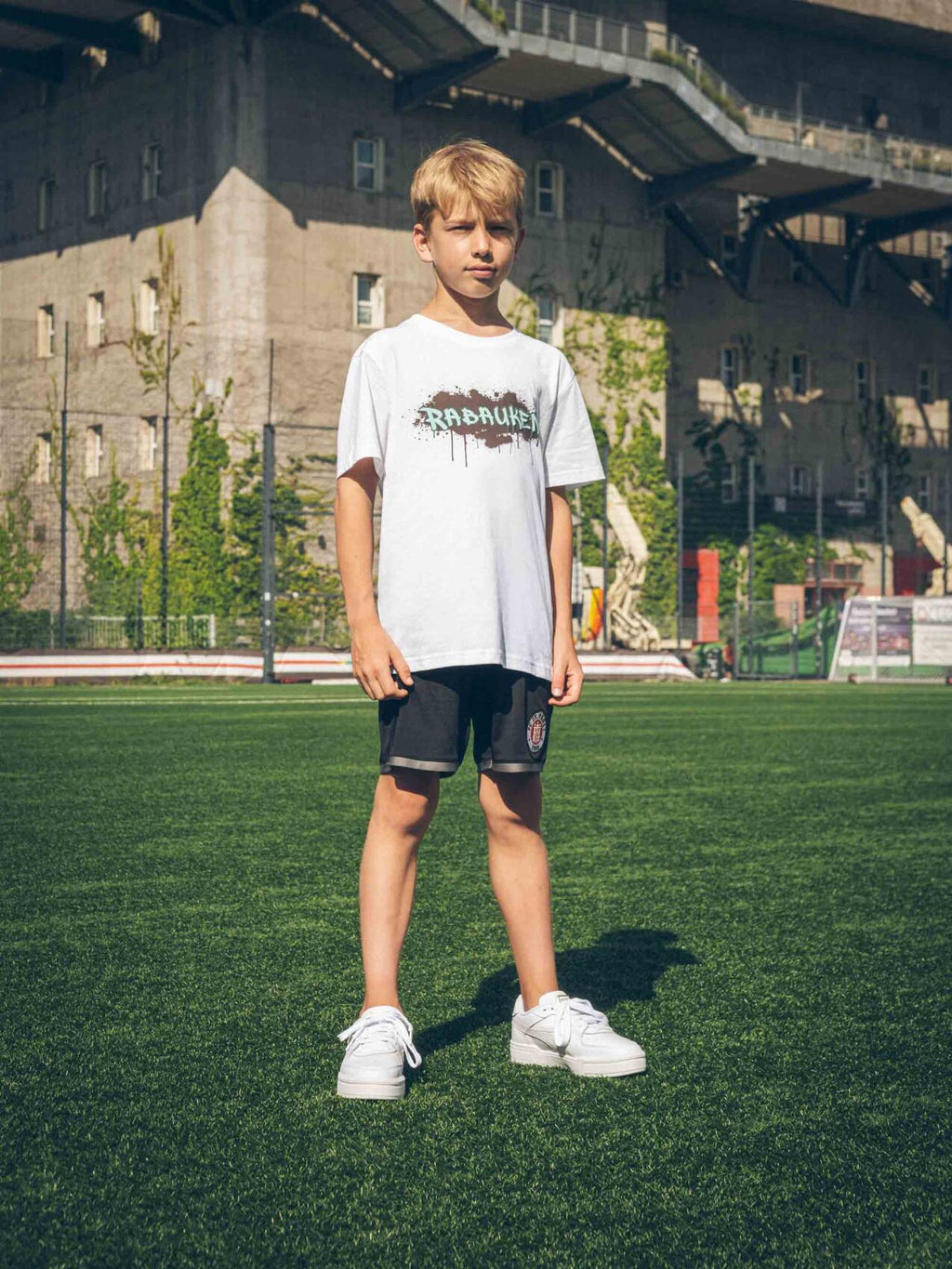 Kinder T-Shirt "Rabauken weiss"