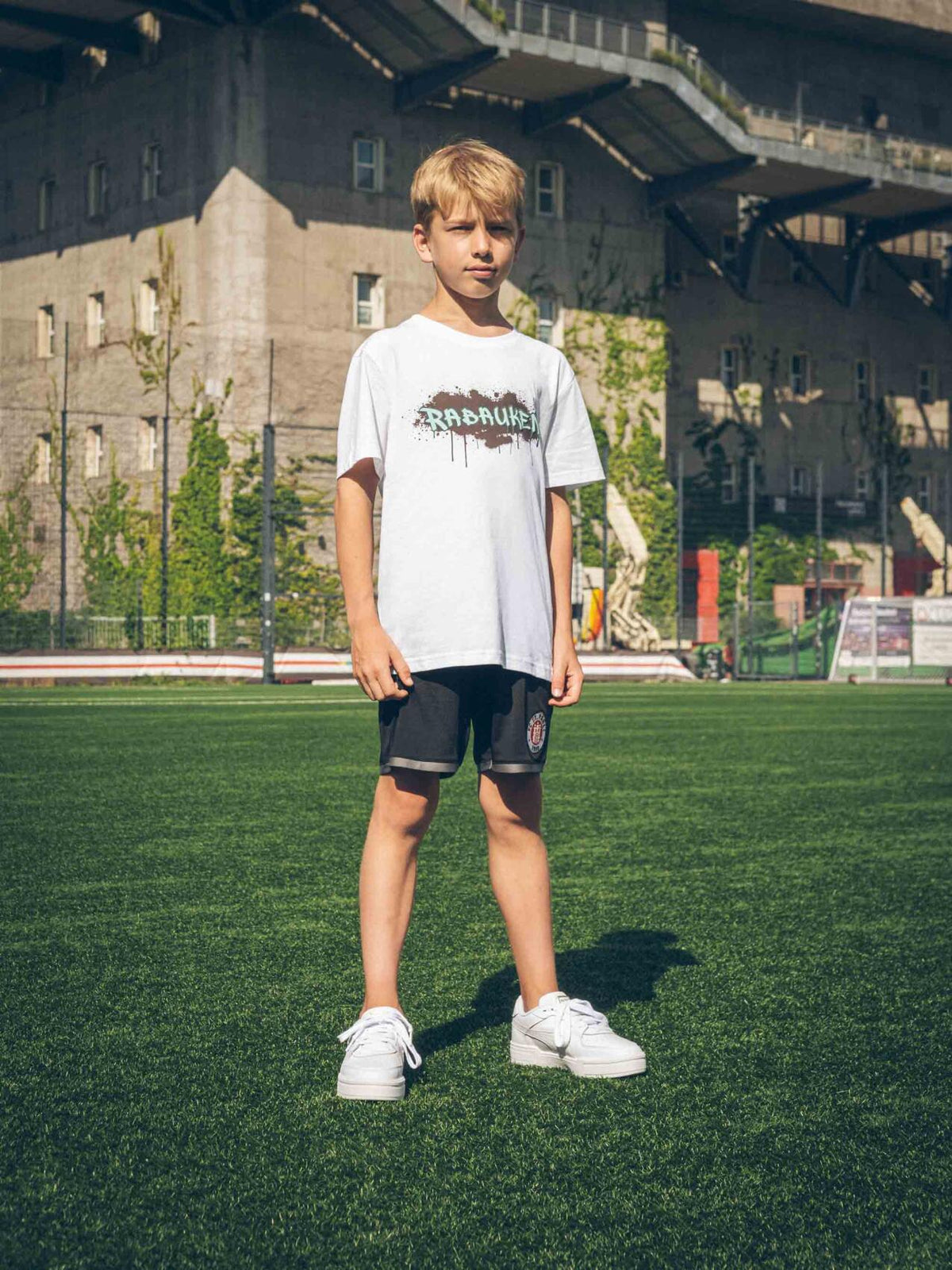 Kinder T-Shirt "Rabauken weiss"