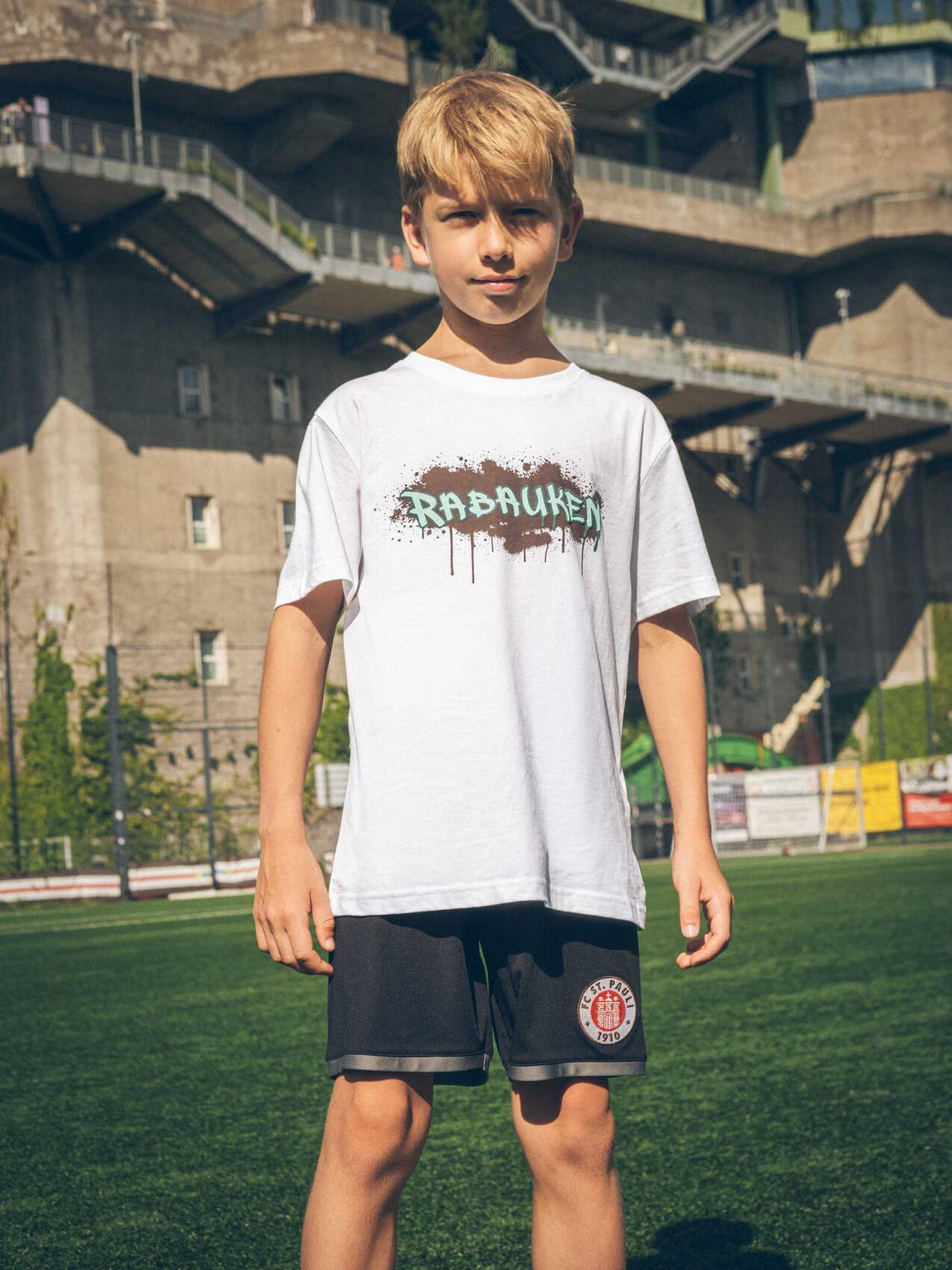 Kinder T-Shirt "Rabauken weiss"