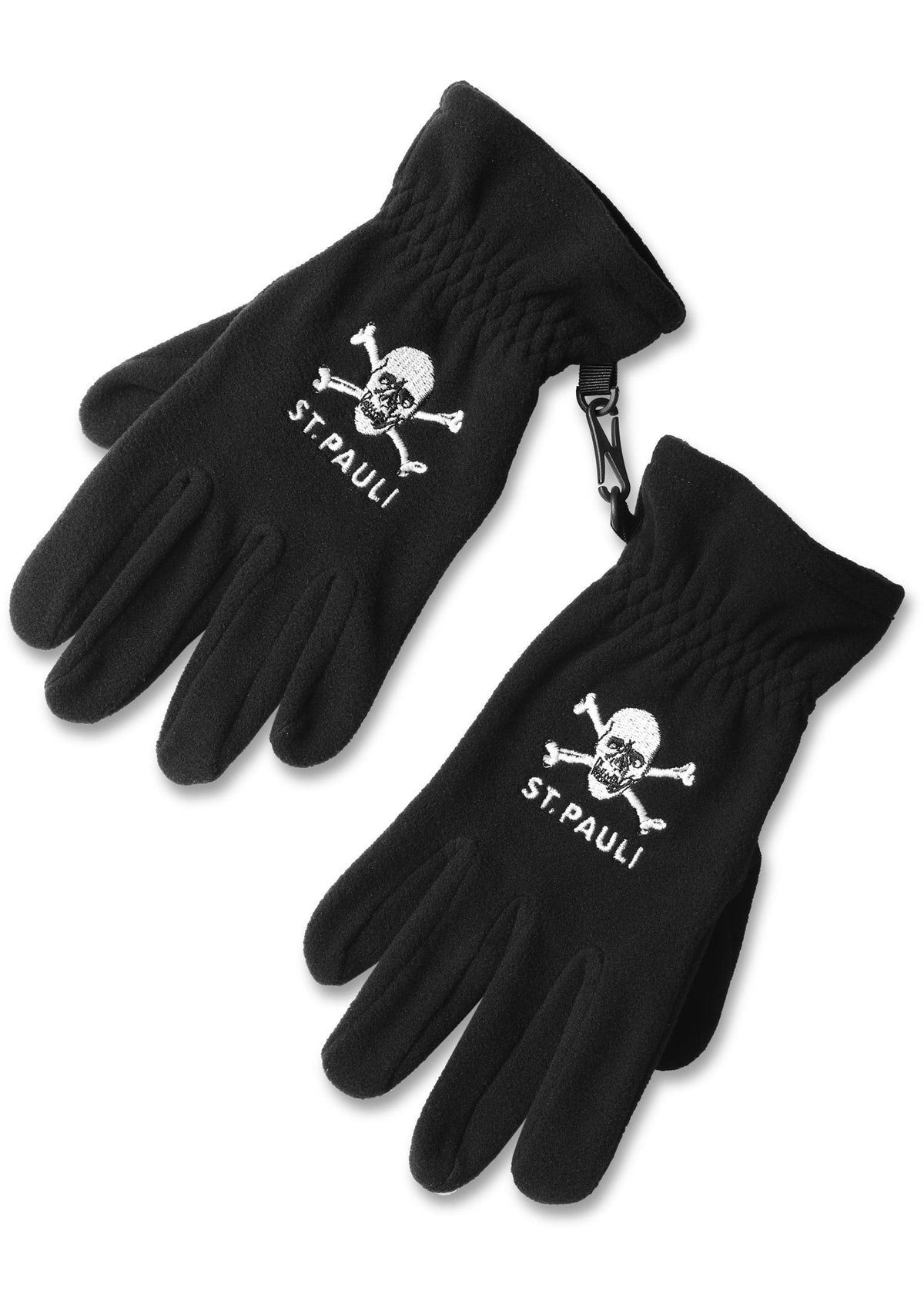 Handschuhe Totenkopf recycled Fleece