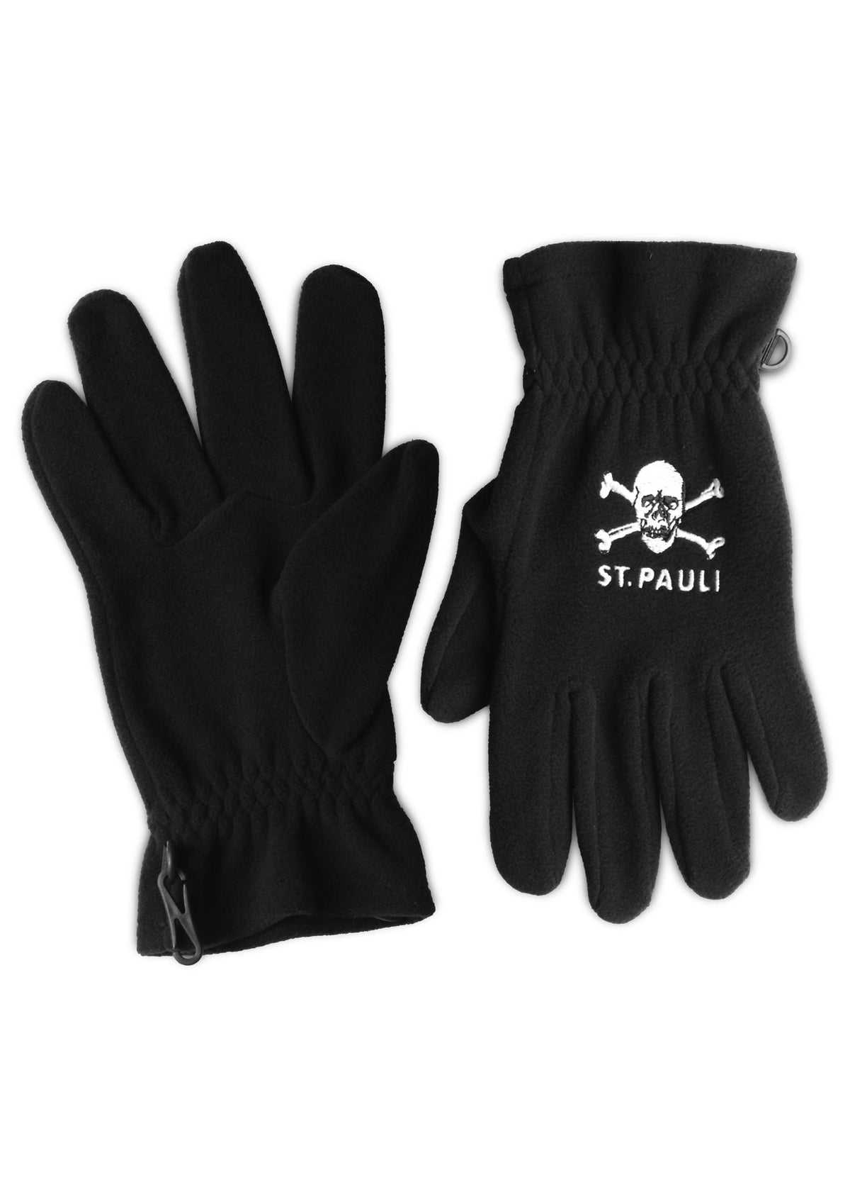Handschuhe Totenkopf recycled Fleece