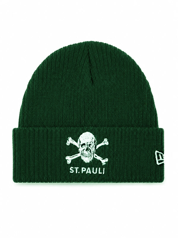 New Era Mütze Umschlag Totenkopf grün