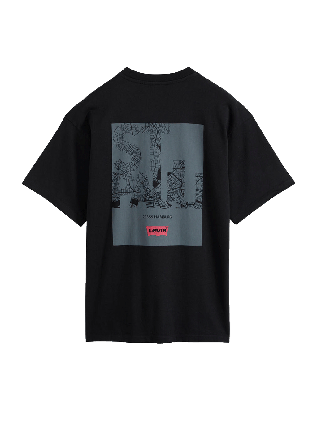 Levi’s x St. Pauli T-Shirt City Map schwarz