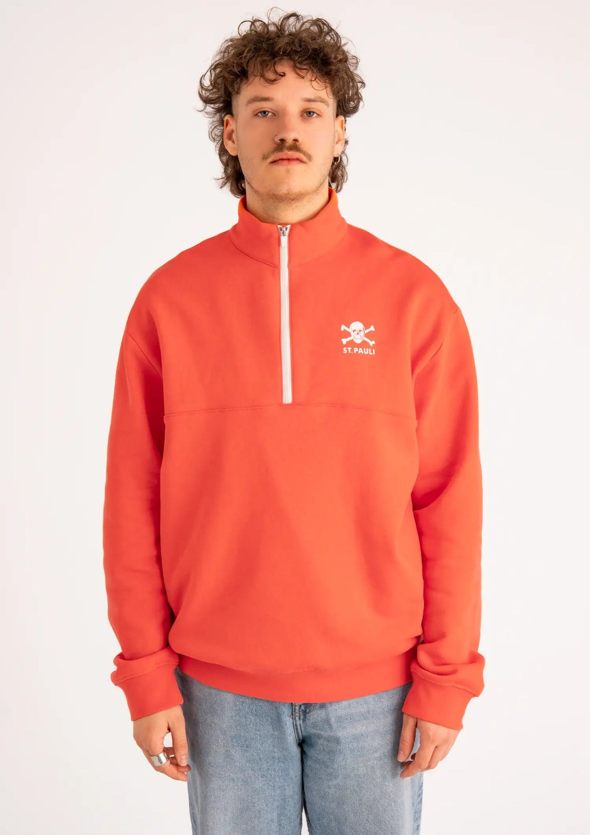 Zipped Sweater "Coral" - Gallery