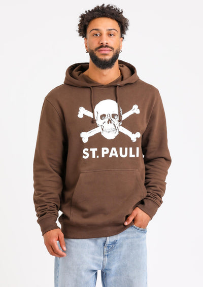 Kapuzenpullover Totenkopf Braun - Gallery