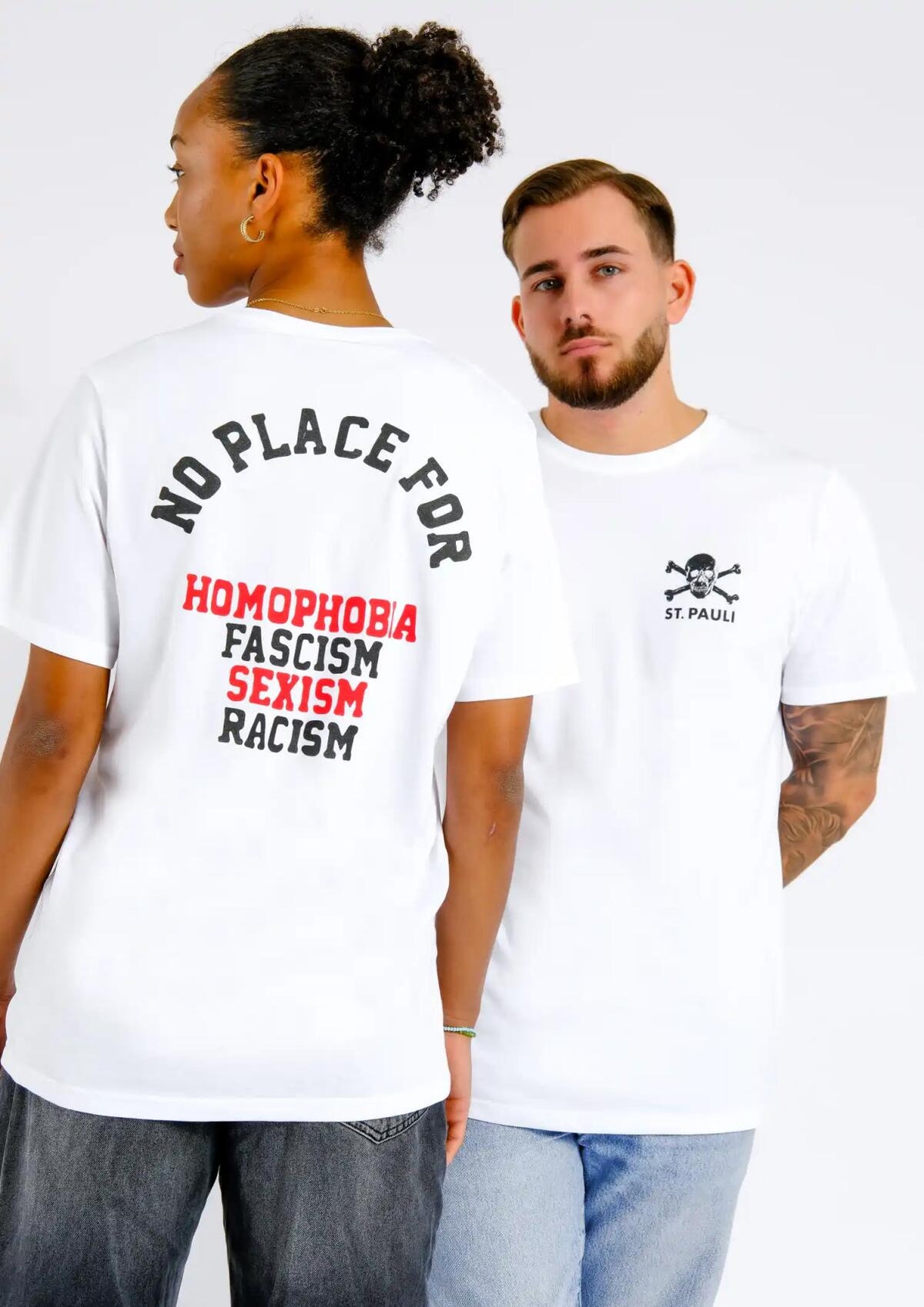 T-Shirt No Place for - Weiß - Cover