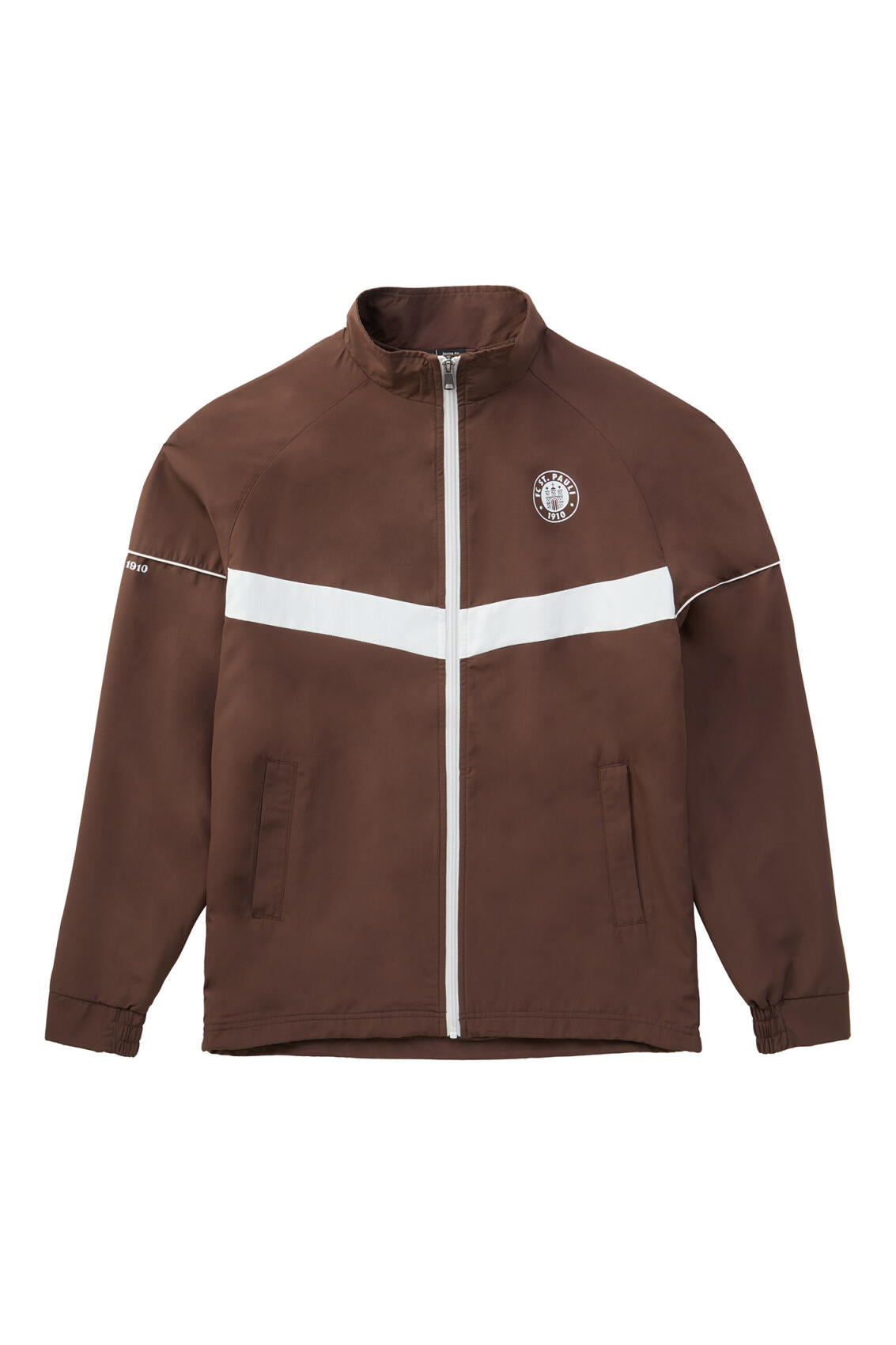 Trainingsjacke "Logo rot-braun" - Cover