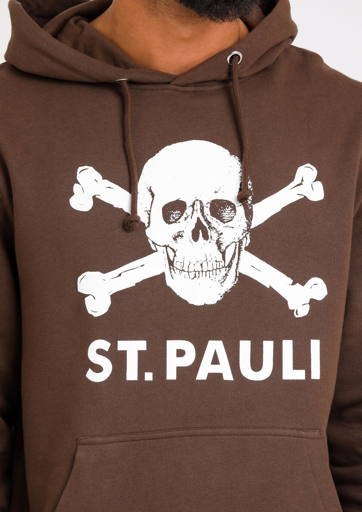 Kapuzenpullover Totenkopf Braun - Gallery