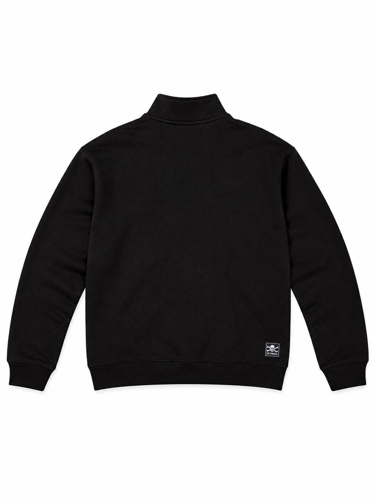 Zipped Sweater "Sankt Pauli Script Black" - Gallery