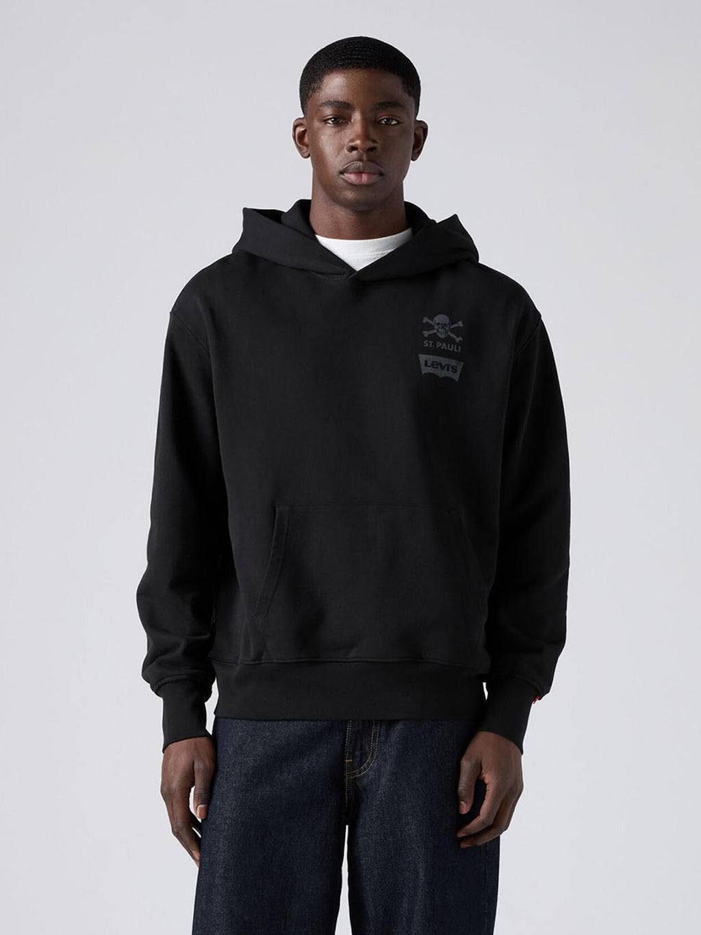 Levi’s x St. Pauli Hoodie City Map schwarz