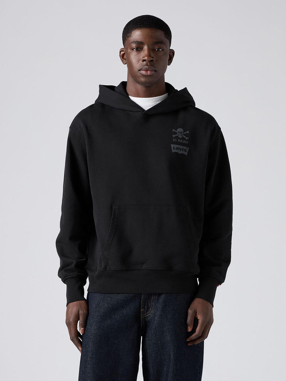 Levi’s x St. Pauli Hoodie City Map schwarz