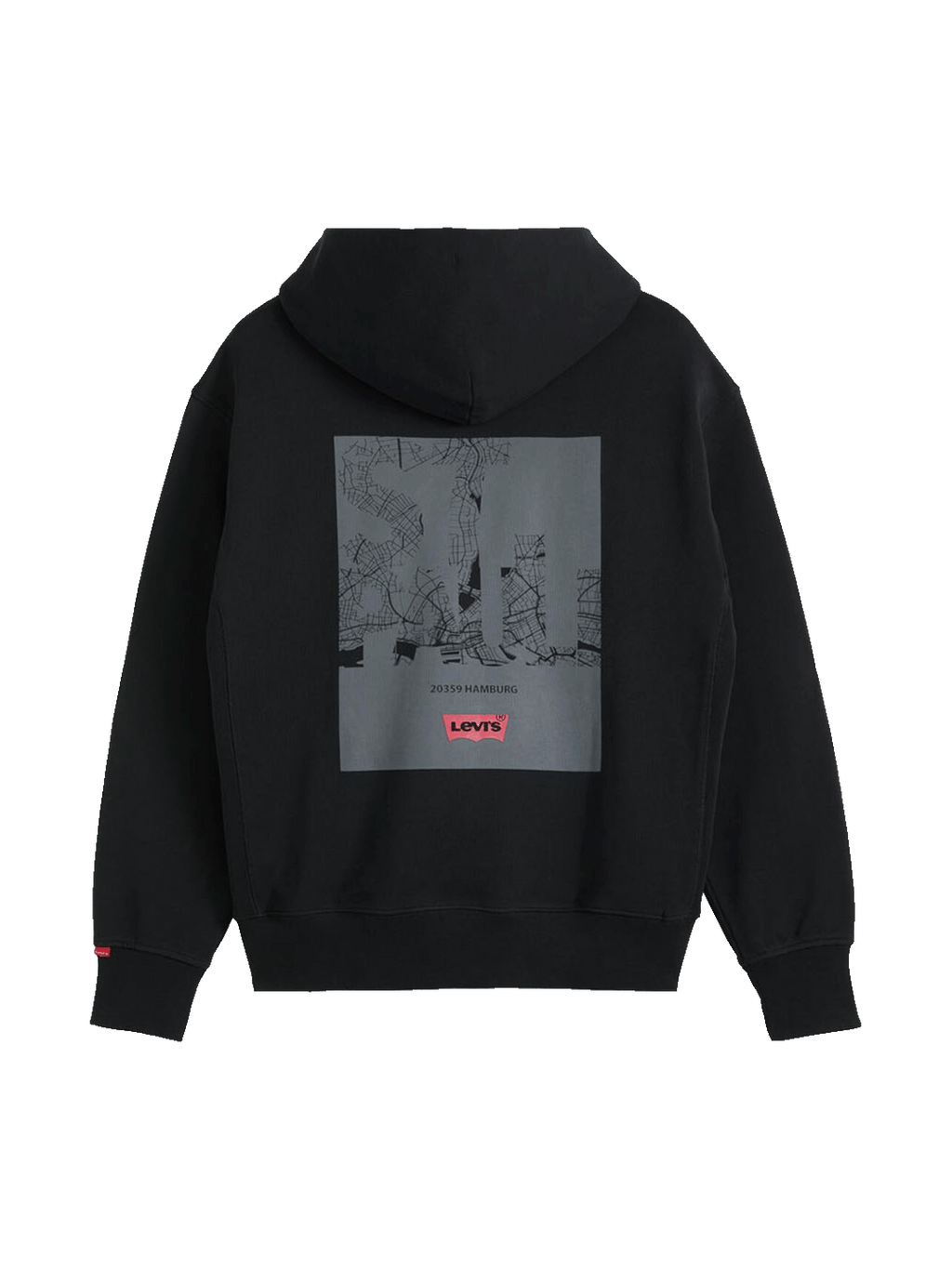 Levi’s x St. Pauli Hoodie City Map schwarz