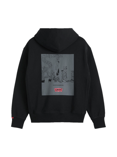 Levi’s x St. Pauli Hoodie City Map schwarz