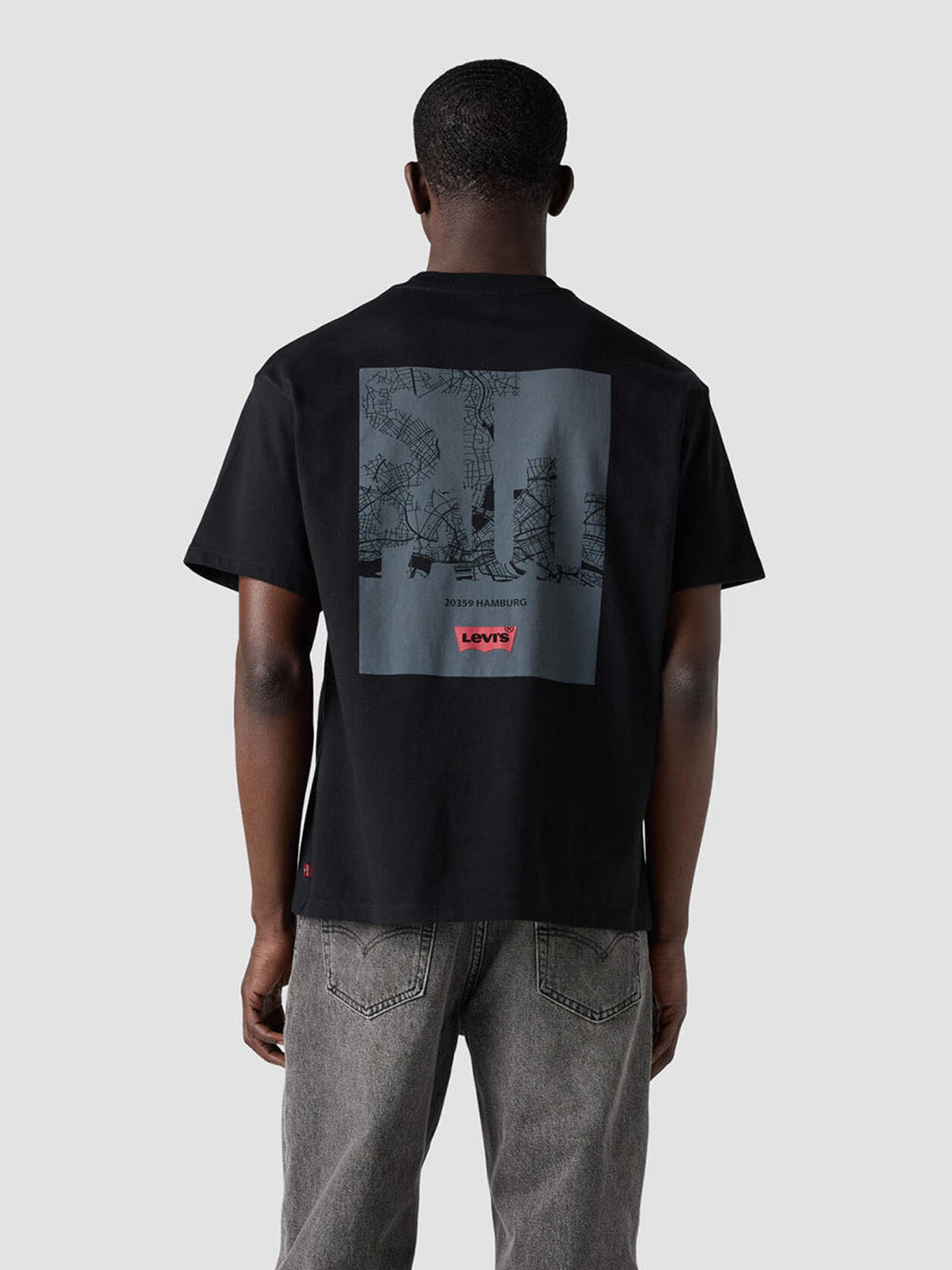 Levi’s x St. Pauli T-Shirt City Map schwarz