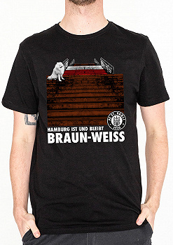 Nachhaltigkeit Pauli You'll Never Walk Alone Männer T-Shirt grau Fan-Merch FC St Sport Fußball 