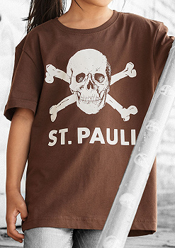 Pauli Baby T-Shirt Totenkopf schwarz FC St