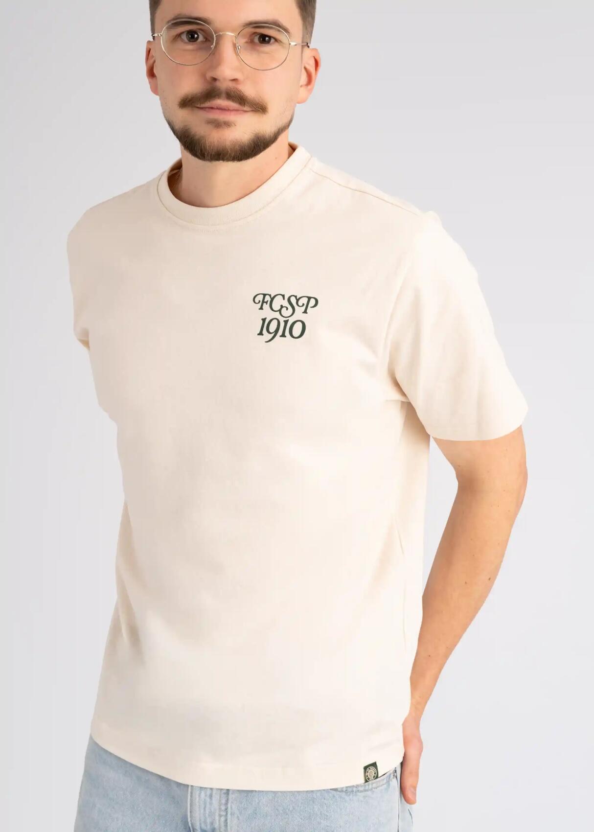 T-shirt "Fussball Club 1910" creme