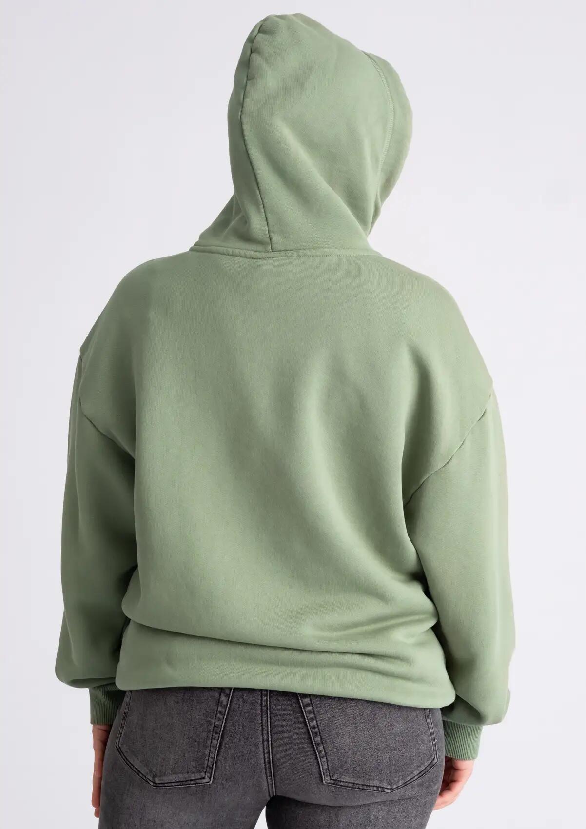 Kapuzenpullover "Washed Tonal" oliv