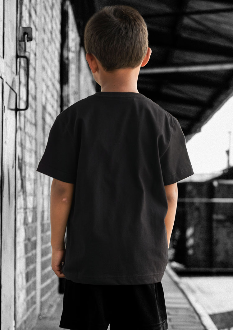 Children's skull and crossbones T-shirt I, black